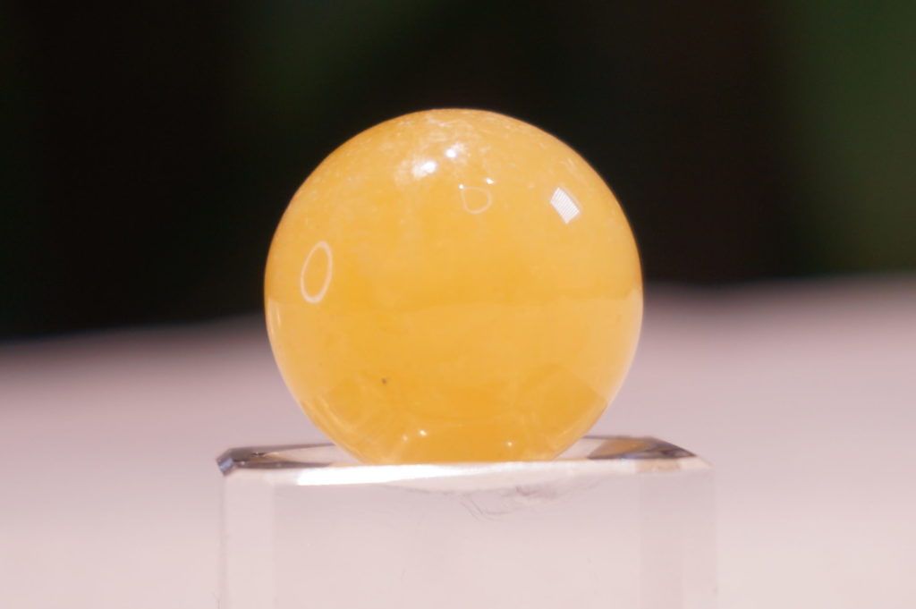 a-orange-calcite-sphere