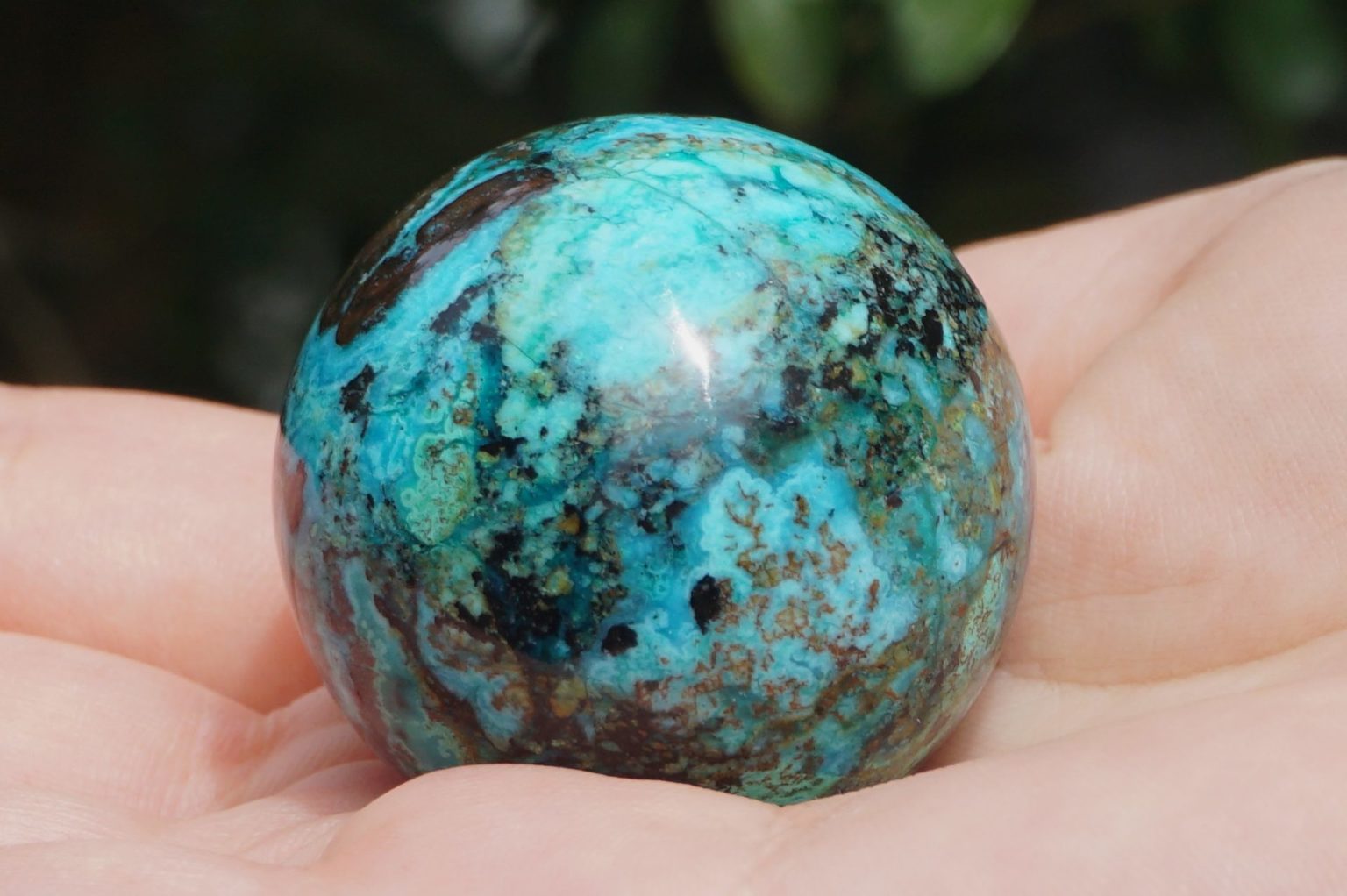 chrysocolla-sphere