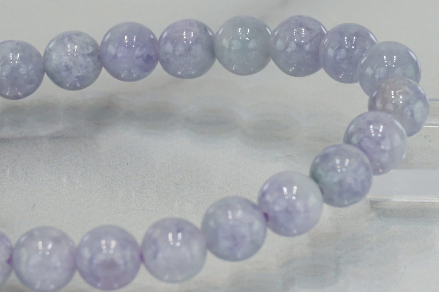 ラベンダー翡翠 ブレスレット【希少・トップグレード】 - リアファル